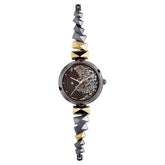 Titan Raga Facets Women's Watch Analog Brown Dial with Bicolor Stainless Steel Band, 95121KM01